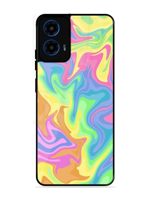 Whimsical Swirl Glossy Soft Edge Case for Motorola Moto G45 (5G)