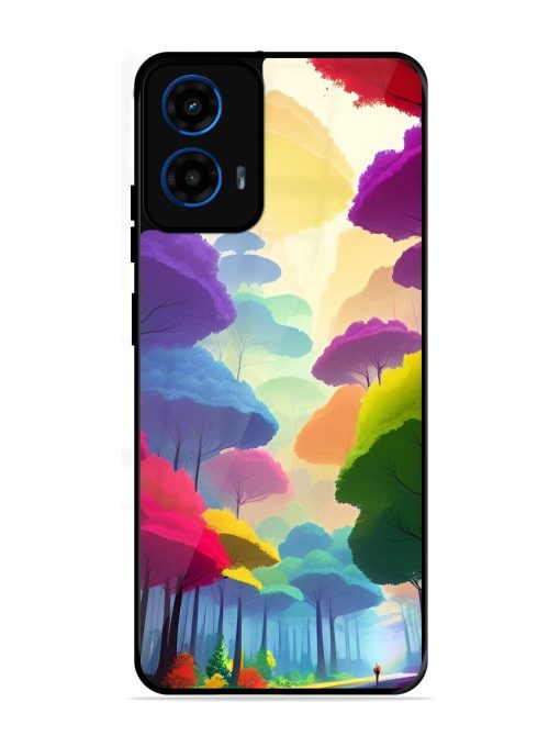 Rainbow Road Glossy Soft Edge Case for Motorola Moto G45 (5G)