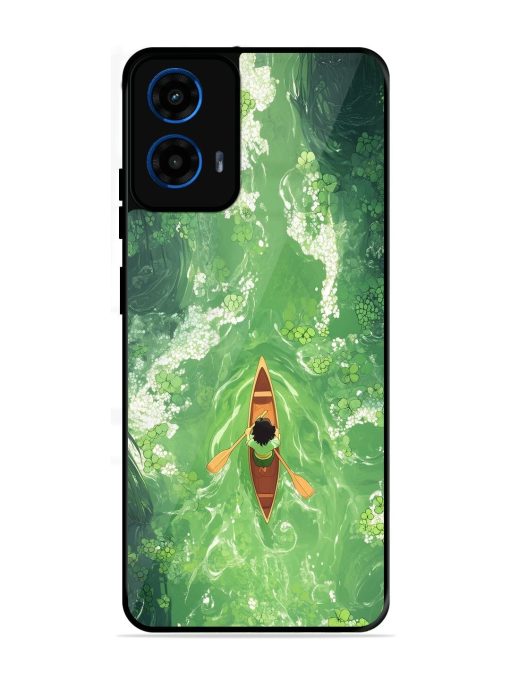 Solitude On The River Glossy Soft Edge Case for Motorola Moto G45 (5G)