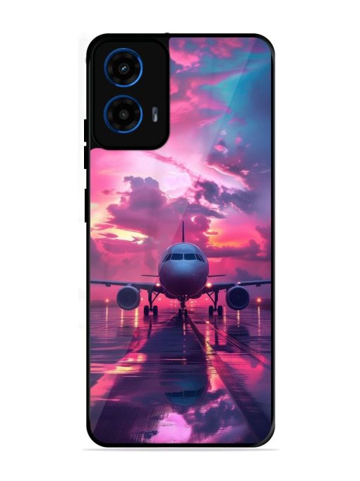 Neon Runway Glossy Soft Edge Case for Motorola Moto G45 (5G)