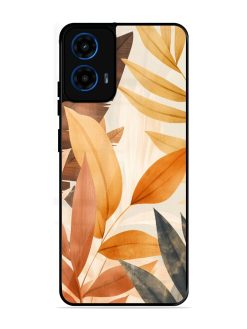 Earthy Elegance Glossy Soft Edge Case for Motorola Moto G45 (5G)