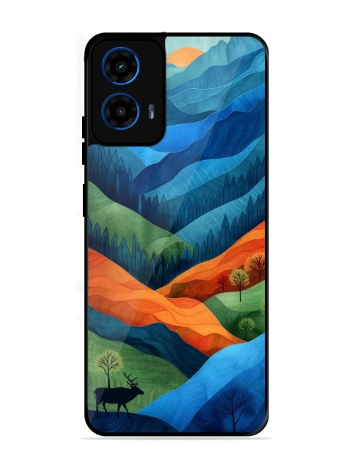 Layers Of The Land Glossy Soft Edge Case for Motorola Moto G45 (5G)