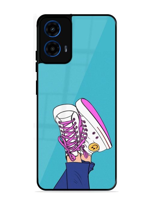 Kick Back And Chill Glossy Soft Edge Case for Motorola Moto G45 (5G)