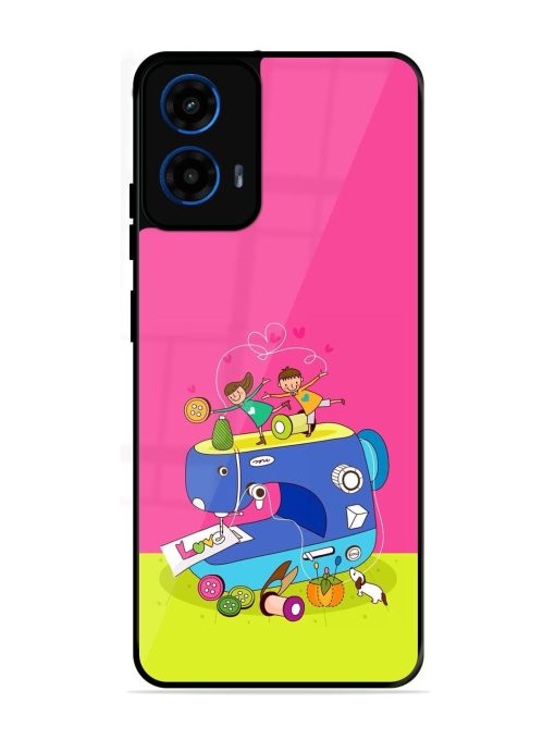 Sew Cute Glossy Soft Edge Case for Motorola Moto G45 (5G)