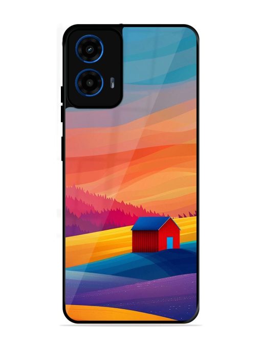 Sunset Solitude Glossy Soft Edge Case for Motorola Moto G45 (5G)