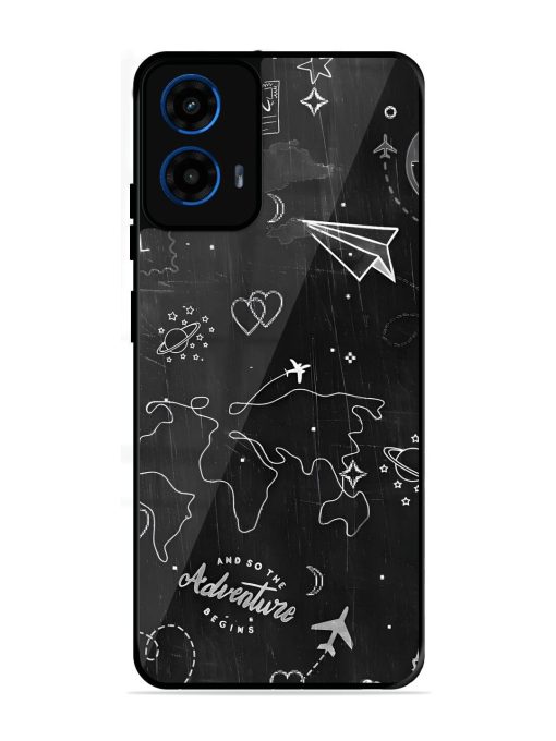Wanderlust Sketchbook Glossy Soft Edge Case for Motorola Moto G45 (5G)