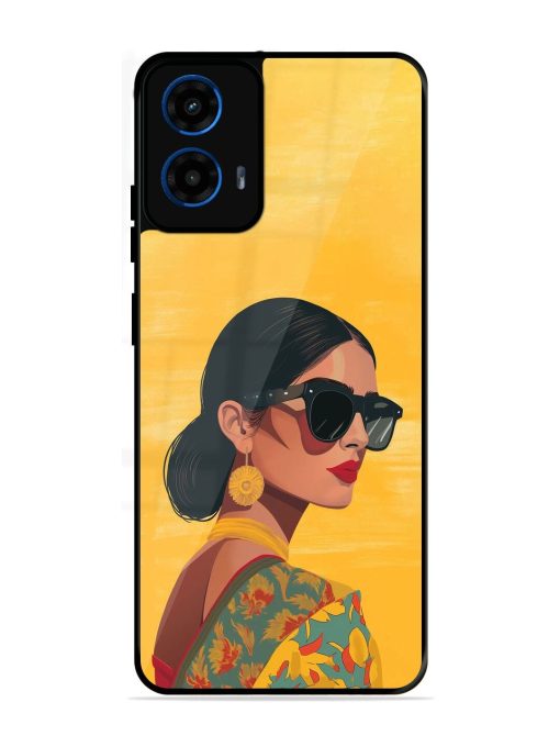 Neon Nightscape Glossy Soft Edge Case for Motorola Moto G45 (5G)