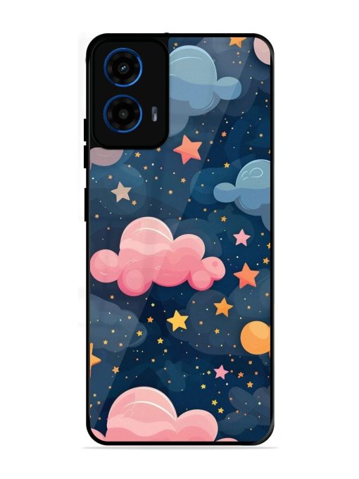 Twinkling Dreams Glossy Soft Edge Case for Motorola Moto G45 (5G)