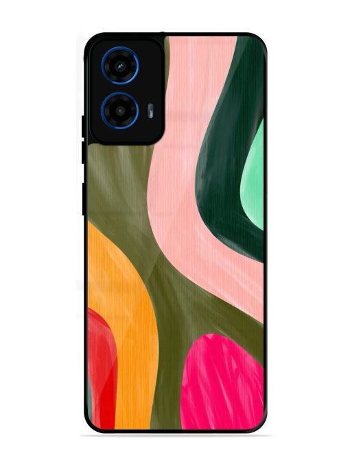 Wavy Wonderland Glossy Soft Edge Case for Motorola Moto G45 (5G)