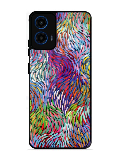 Vibrant Waves Glossy Soft Edge Case for Motorola Moto G45 (5G)