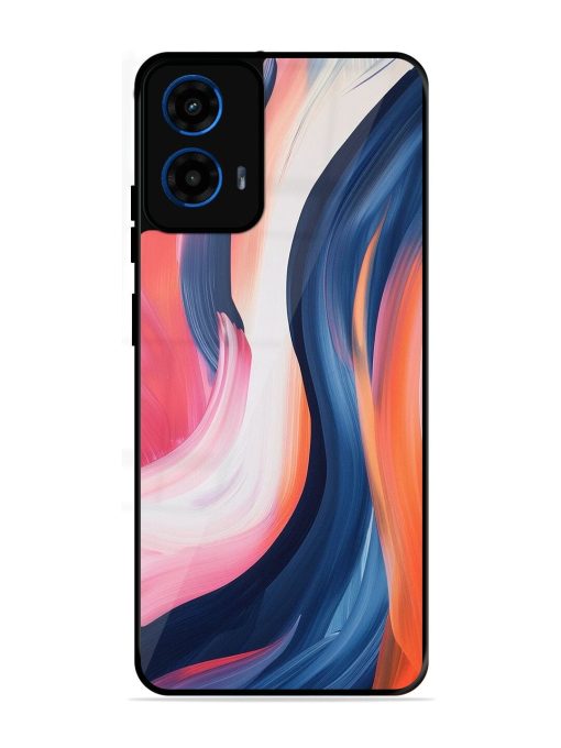 Whirling Hues Glossy Soft Edge Case for Motorola Moto G45 (5G)