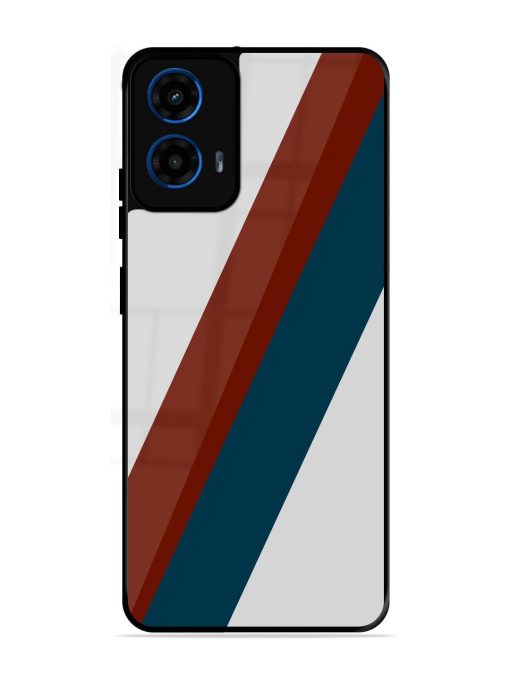 Slanted Stripes Glossy Soft Edge Case for Motorola Moto G45 (5G)