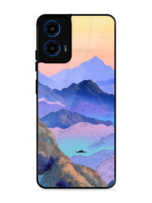 Mountain Mist Glossy Soft Edge Case for Motorola Moto G45 (5G)
