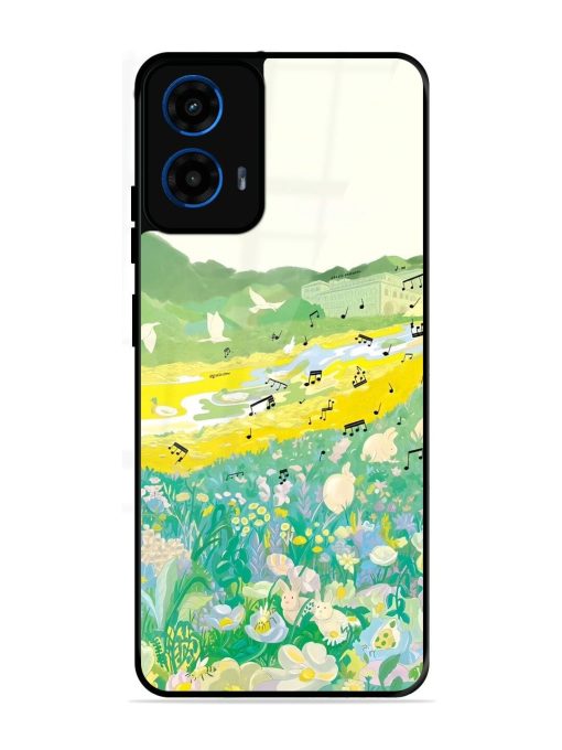 Melody In Bloom Glossy Soft Edge Case for Motorola Moto G45 (5G)