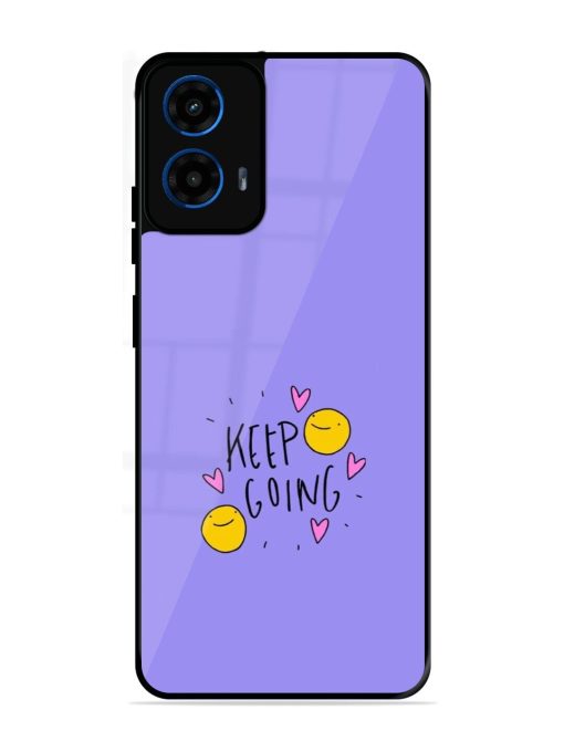 Smiling Through It All Glossy Soft Edge Case for Motorola Moto G45 (5G)