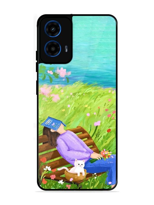 Seat Alone Glossy Soft Edge Case for Motorola Moto G45 (5G)