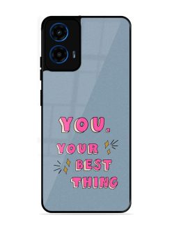 Self-Love Sparkles Glossy Soft Edge Case for Motorola Moto G45 (5G)
