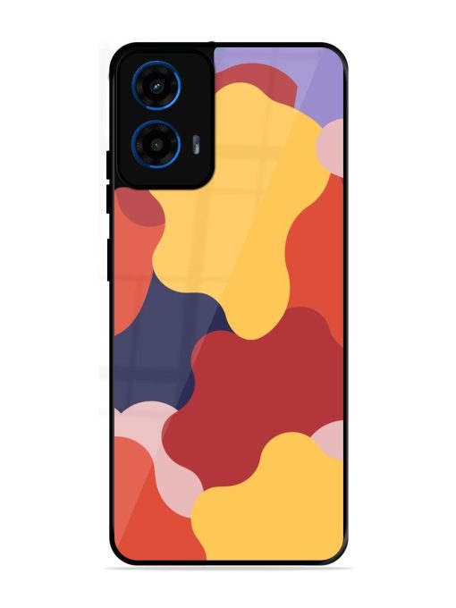 Gooey Color Chaos Glossy Soft Edge Case for Motorola Moto G45 (5G)