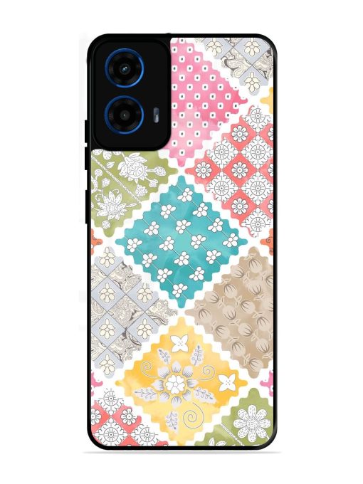 Patchwork Dreamscape Glossy Soft Edge Case for Motorola Moto G45 (5G)