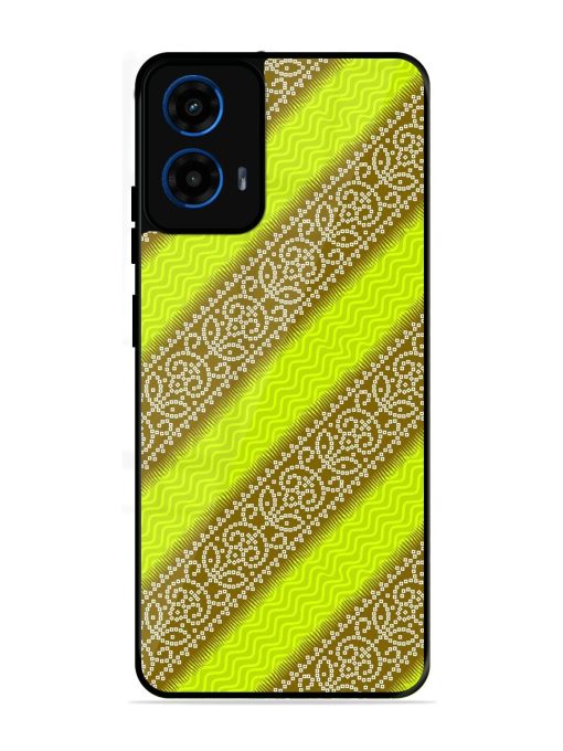 Golden Bandana Bliss Glossy Soft Edge Case for Motorola Moto G45 (5G)