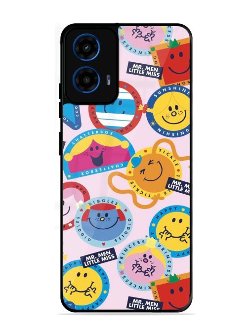 Whimsical Mr. Men & Little Miss Glossy Soft Edge Case for Motorola Moto G45 (5G)