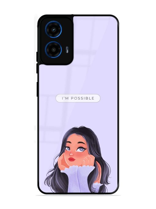 Im Possible Glossy Soft Edge Case for Motorola Moto G45 (5G)