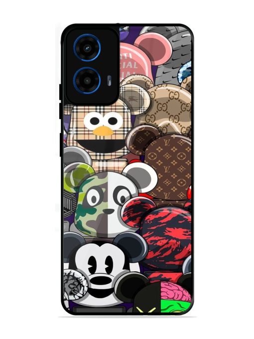 Streetwear Bearbrick Extravaganza Glossy Soft Edge Case for Motorola Moto G45 (5G)