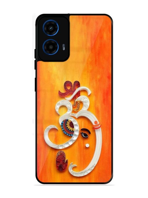 Ganesha In Quilling Art Glossy Soft Edge Case for Motorola Moto G45 (5G)