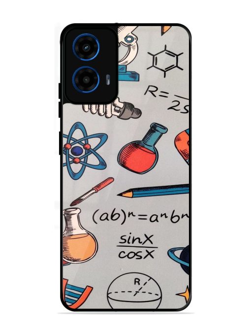 Science Doodle Delight Glossy Soft Edge Case for Motorola Moto G45 (5G)