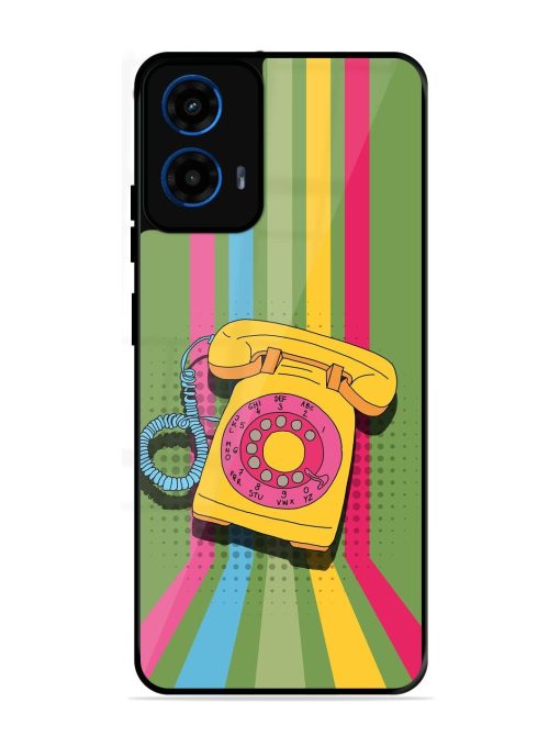 Retro Dialer Glossy Soft Edge Case for Motorola Moto G45 (5G)