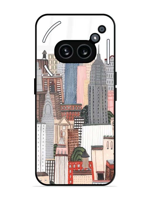 Cityscape Dreams Glossy Soft Edge Case for Nothing Phone 2A Plus
