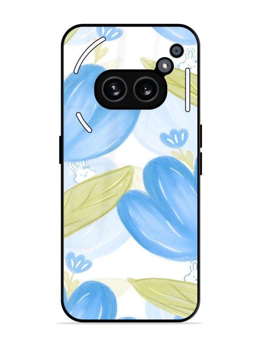 Bunny'S Blue Garden Glossy Soft Edge Case for Nothing Phone 2A Plus