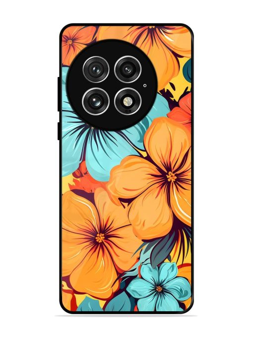 Tropical Bloom Glossy Soft Edge Case for Oneplus 13 (5G)