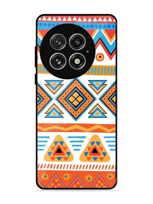 Vibrant Tribal Pattern Glossy Soft Edge Case for Oneplus 13 (5G)