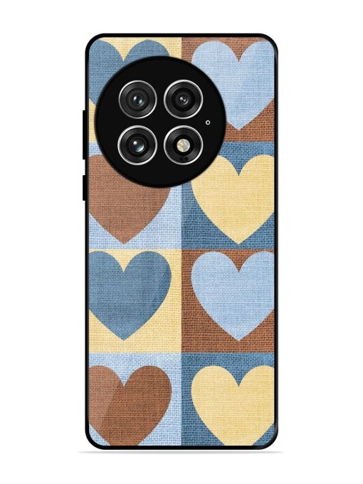 Hearts On Canvas Glossy Soft Edge Case for Oneplus 13 (5G)