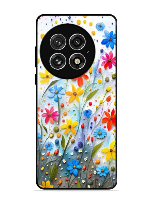 Vibrant Floral Glossy Soft Edge Case for Oneplus 13 (5G)