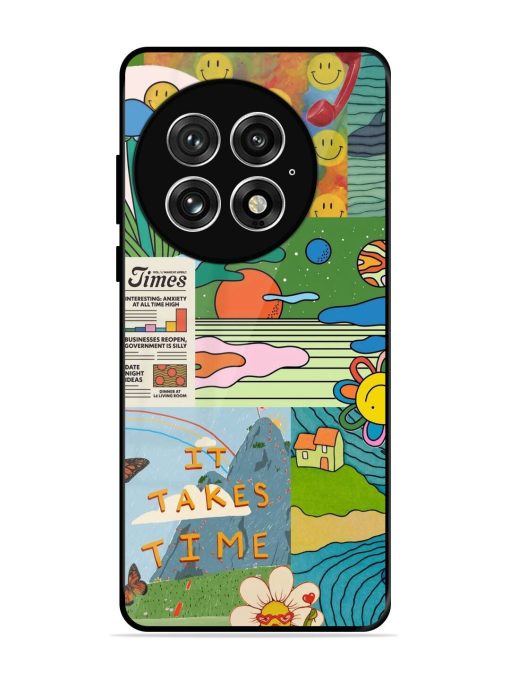 Groovy Vibes Glossy Soft Edge Case for Oneplus 13 (5G)