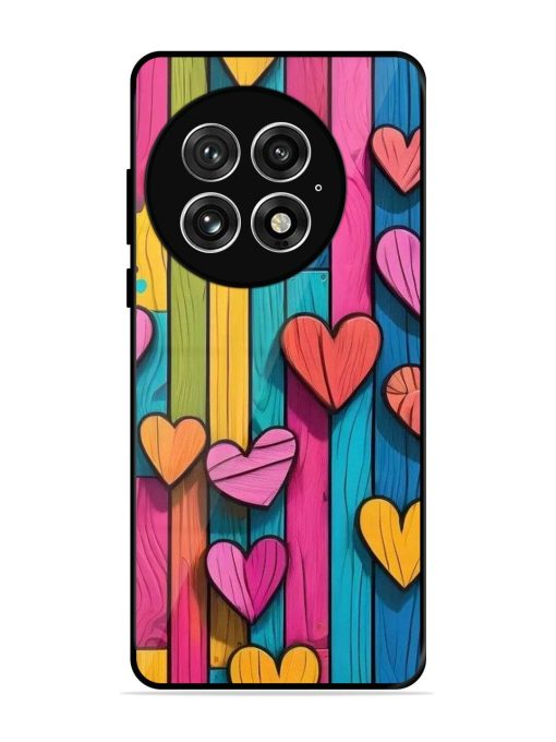 Rainbow Of Hearts Glossy Soft Edge Case for Oneplus 13 (5G)