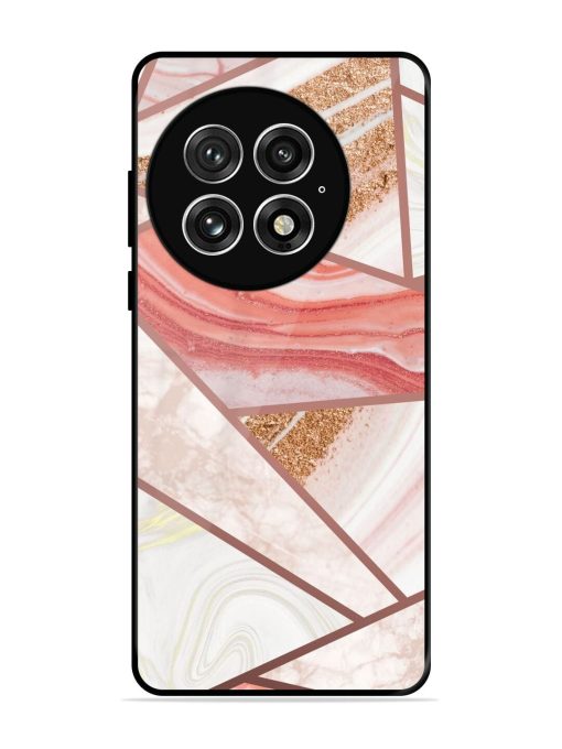 Rosy Mosaic Glossy Soft Edge Case for Oneplus 13 (5G)