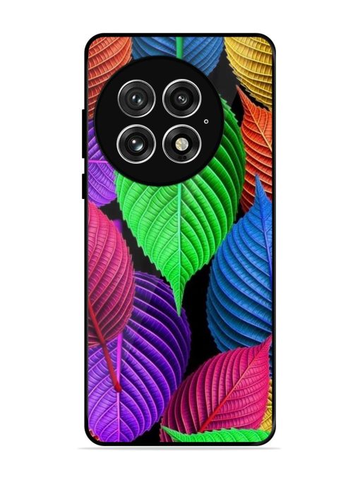 Rainbow Leaf Symphony Glossy Soft Edge Case for Oneplus 13 (5G)