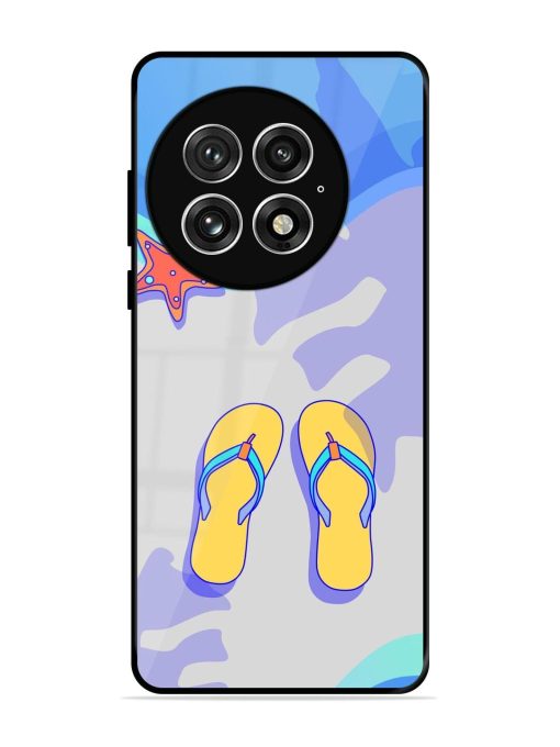 Sandy Toes And Salty Seas Glossy Soft Edge Case for Oneplus 13 (5G)