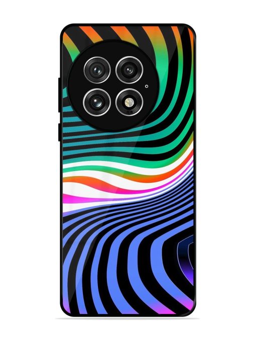 Psychedelic Waves Glossy Soft Edge Case for Oneplus 13 (5G)