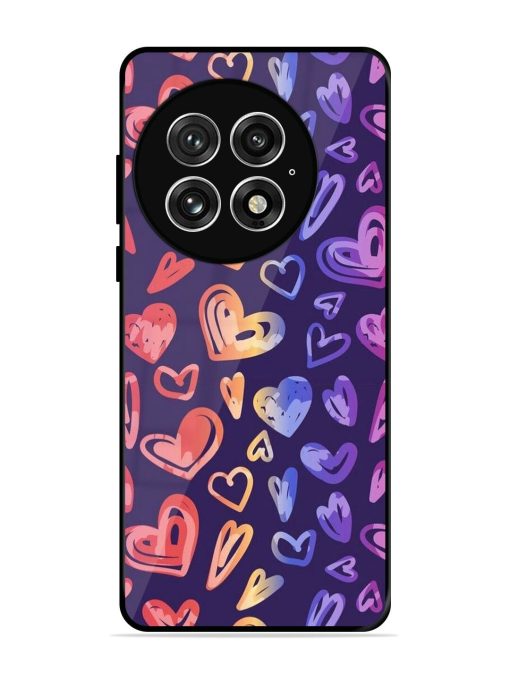 Rainbow Hearts Glossy Soft Edge Case for Oneplus 13 (5G)