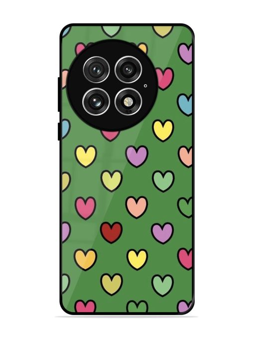 Rainbow Heart Parade Glossy Soft Edge Case for Oneplus 13 (5G)