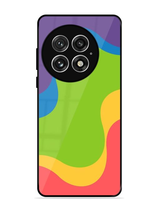 Wavy Rainbow Wonderland Glossy Soft Edge Case for Oneplus 13 (5G)