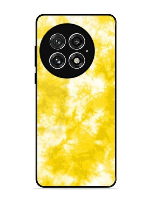 Golden Tie-Dye Twirl Glossy Soft Edge Case for Oneplus 13 (5G)