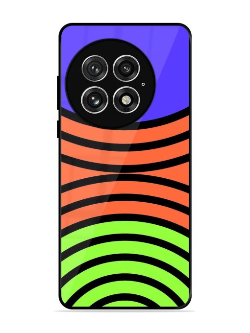 Psychedelic Stripe Symphony Glossy Soft Edge Case for Oneplus 13 (5G)