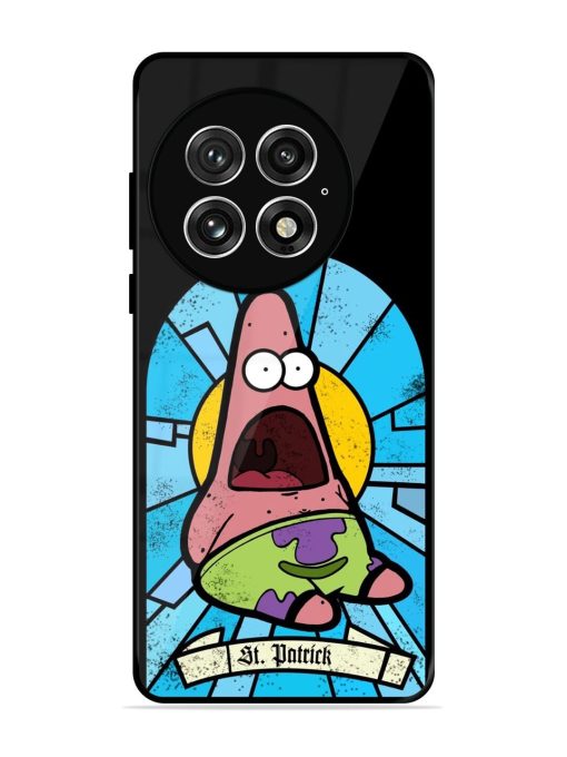 St. Patrick'S Day Stained Glass Patrick Star Glossy Soft Edge Case for Oneplus 13 (5G)