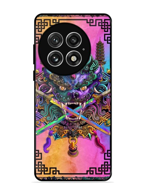 Psychedelic Fu Dog Tapestry Glossy Soft Edge Case for Oneplus 13 (5G)