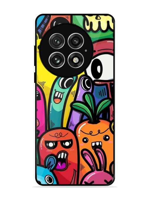 Whimsical Doodle Chaos Glossy Soft Edge Case for Oneplus 13 (5G)
